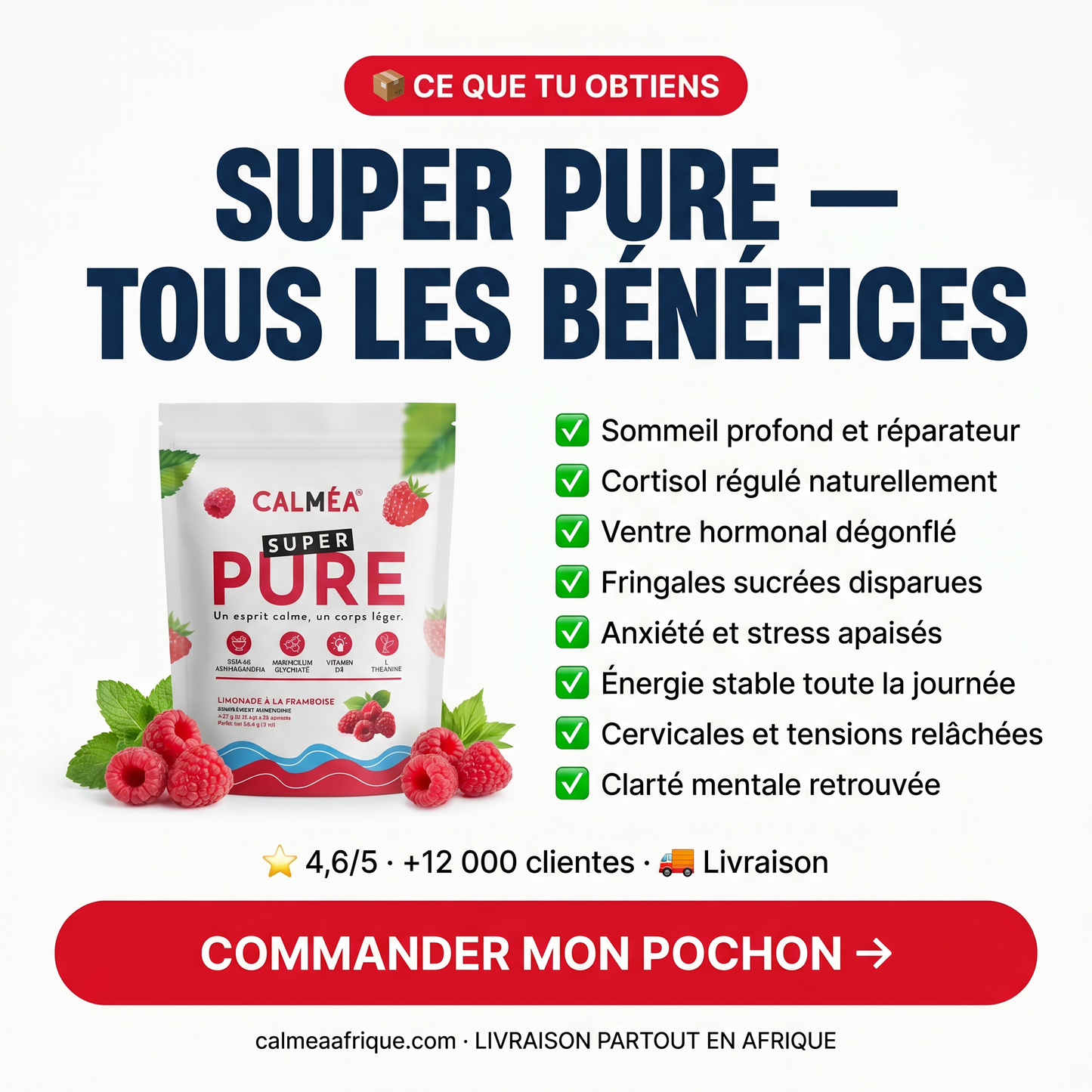 SuperPure - Dites a dieux au stress, ventre et  au visage gonflés